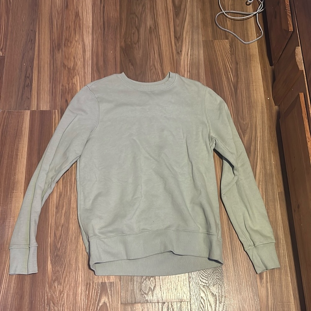 Green crew neck